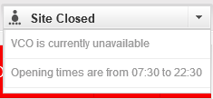 Vodafone Site Timings