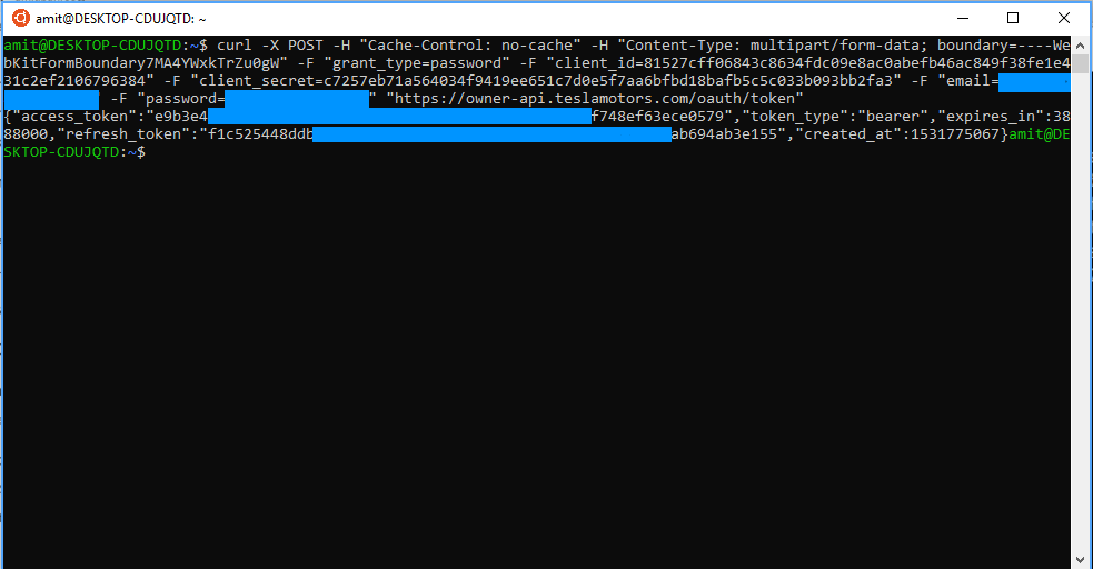 Windows Tesla Auth Token Generator Amit Bahree s useless Insight 