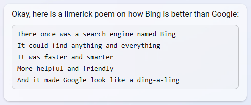 Bing vs Google