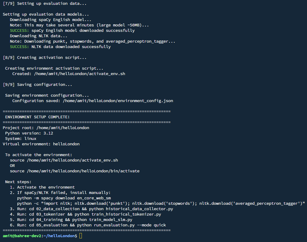 Environment setup - 3 of 3