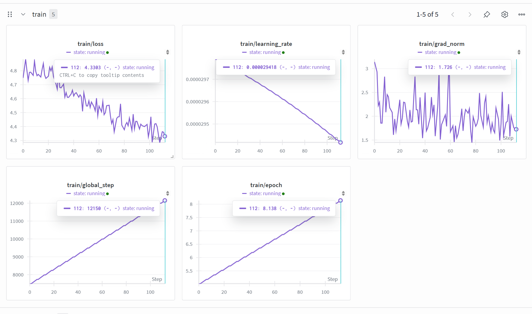 WanB Training progress