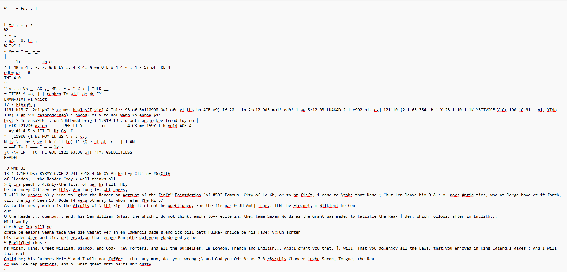OCR - Charter of the city of London OCR - Charter of the city of London